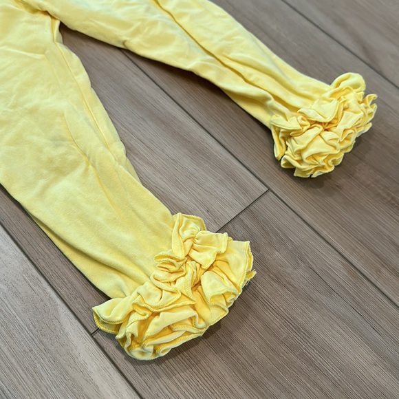 Play Adorable Essentials Children’s Boutique Girls Size 8 Ruffle Leggings - Picture 2 of 6
